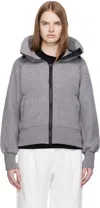 Canada Goose Chilliwack Fleece Wool-blend Bomber Jacket In Gray