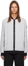 Canada Goose Gray Faber Bomber Jacket In Silverbirch