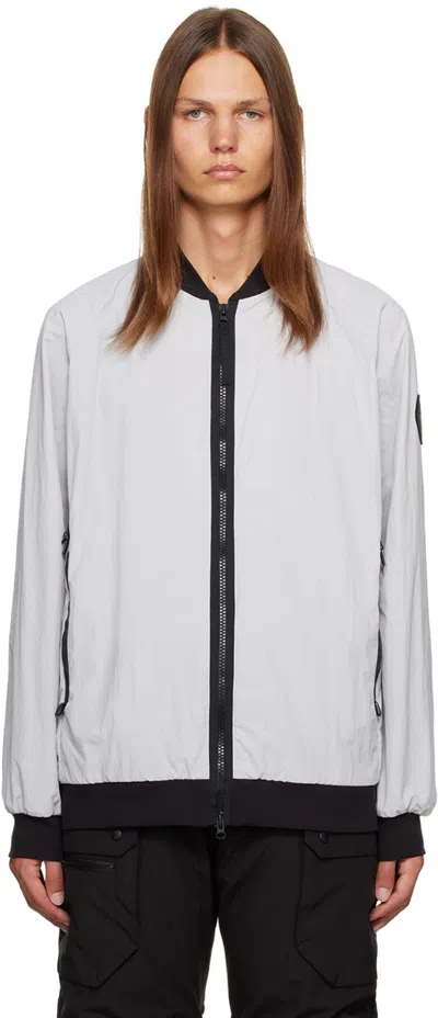Canada Goose Gray Faber Bomber Jacket In Silverbirch