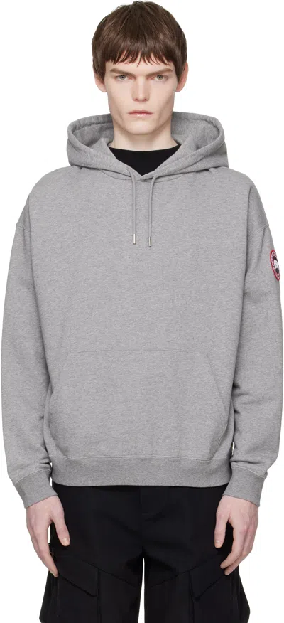 Canada Goose Gray Rove Hoodie In White