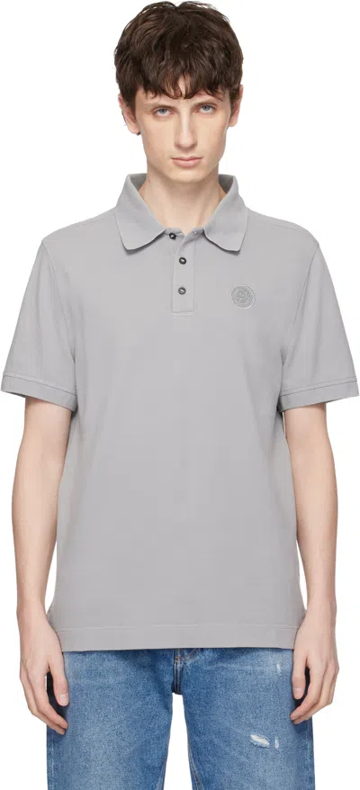 Canada Goose Gray 'tonal Label' Beckley Polo