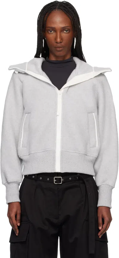 Canada Goose Gray 'white Label' Chilliwack Bomber Jacket