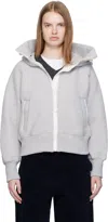 Canada Goose Hooded Jacket With Pockets And Long Sleeves In Gray