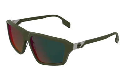 Canada Goose Green Multilayer Square Men's Sunglasses Gc25627se 318 62