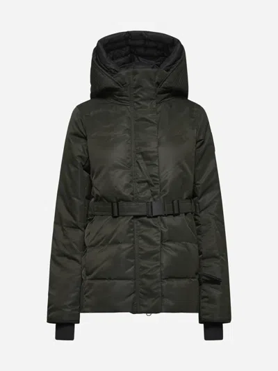 Canada Goose Green Performance Satin Mckenna Jacket In Black