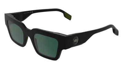 Canada Goose Green Square Unisex Sunglasses Gc25603s 002 51 In Black