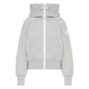 Canada Goose Metallic Wool Hooded Jacket In Gray