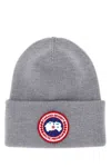 Canada Goose Wool Arctic Beanie Hat With Folded Cuff In Gray