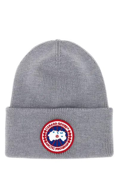 Canada Goose Grey Wool Arctic Beanie Hat