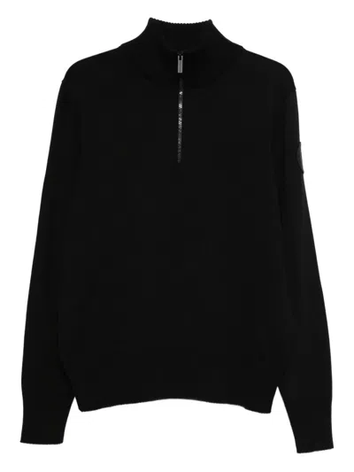 Canada Goose Half-zip Sweater In Black