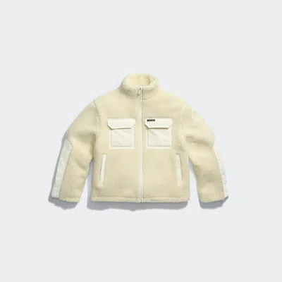 Canada Goose Fleece-texture Panelled Jacket In Neutral