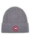 Canada Goose Arctic Disc Ribbed Toque Beanie In Grey