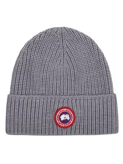 Canada Goose Arctic Disc Ribbed Toque Beanie In Grey