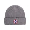 Canada Goose Arctic Disk Wool Beanie Hat In Gray