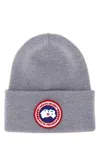 Canada Goose Wool Arctic Beanie Hat With Folded Cuff In Gray
