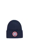 Canada Goose Arctic Disc Wool Beanie In Blue