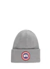 Canada Goose Classic Grey Hat With Structured Crown And Curved Brim In Gray