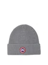Canada Goose Arctic Disk Wool Beanie Hat In Gray