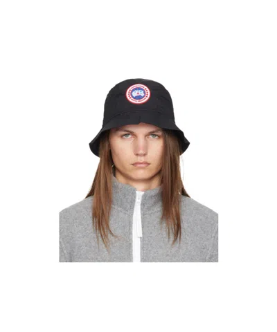 Canada Goose Black Haven Bucket Hat In 61