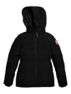 Canada Goose High-collar Hooded Puffer Jacket In Black