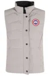 Canada Goose High-collar Quilted Freestyle Vest With Concealed Zipper In White