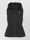 Canada Goose Quilted Hooded Sleeveless Gilet In Black