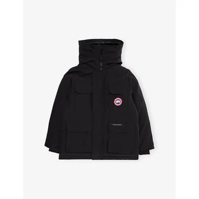 Canada Goose Kids' Black - Noir Chilliwack Logo-patch Bomber Jacket 7-16 Years
