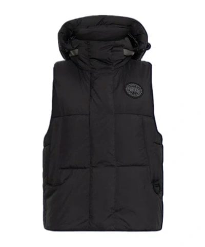 Canada Goose Weste Mit Logo-patch In Black
