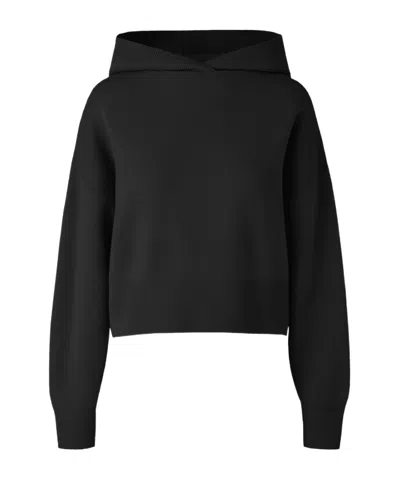 Canada Goose Holton Knitted Hoodie In Black