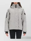 Canada Goose Hooded Bomber Jacket Featuring Side Pockets