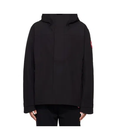 Canada Goose Hooded Casual Jacket In Black