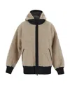 Canada Goose Simcoe Tech Fleece Zip Hoodie In Nude