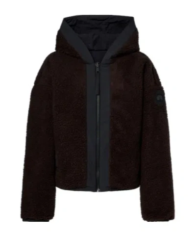 Canada Goose Hooded Coat In Brown