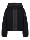Canada Goose Alberni Reversible Fleece Bomber Jacket In Black
