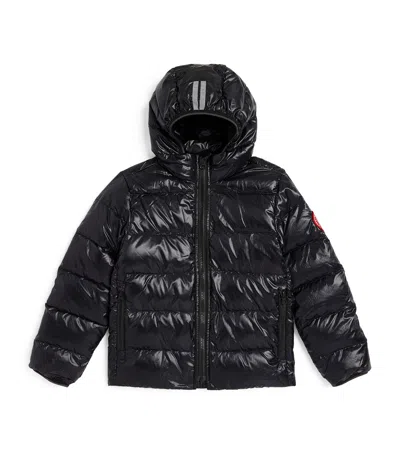 Canada Goose Kids' Hooded Crofton Puffer Jacket In Black