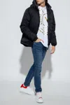 Canada Goose Hooded Down Jacket In Black