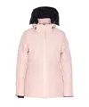 Canada Goose Hooded Quilted Jacket Side Pockets In Pink
