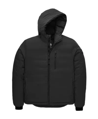 Canada Goose Hooded Feather-down Padded Jacket In Black