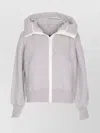 Canada Goose Hooded Jacket With Pockets And Long Sleeves In Gray