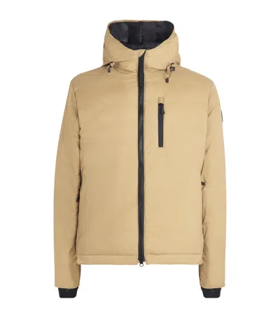 Canada Goose Hooded Lodge Coat In Beige