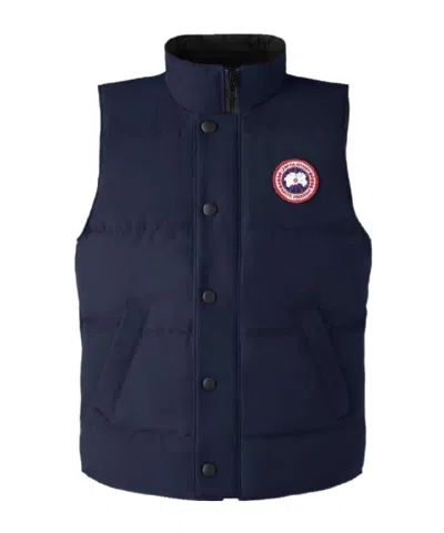 Canada Goose Hooded Padded Bomber Jacket In Black