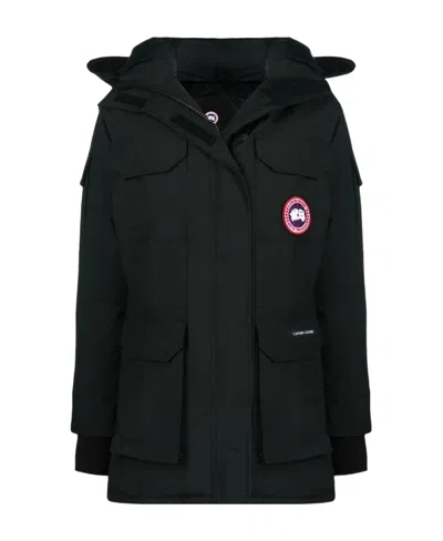 CANADA GOOSE CANADA GOOSE LOGO PATCH HOODED COAT