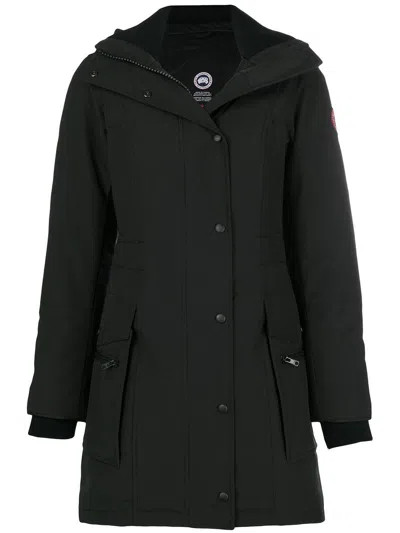 Canada Goose Hooded Parka In Black