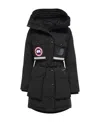 Canada Goose Hooded Parka In Black
