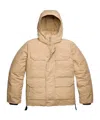 Canada Goose Hooded Pocketed Padded Jacket In Neutral