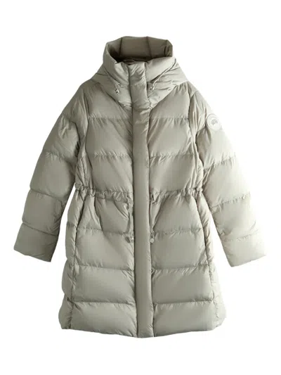 Canada Goose Hooded Puffer Coat In Neutral