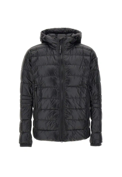 Canada Goose Hooded Puffer Jacket In Black