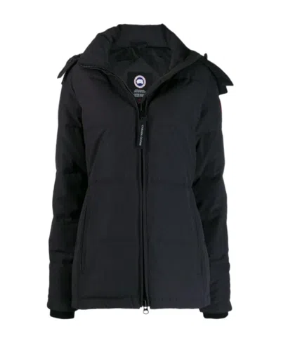 Canada Goose Hooded Puffer Jacket In Black