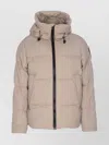 Canada Goose Matte Finish Puffer Jacket With High Collar In Neutral
