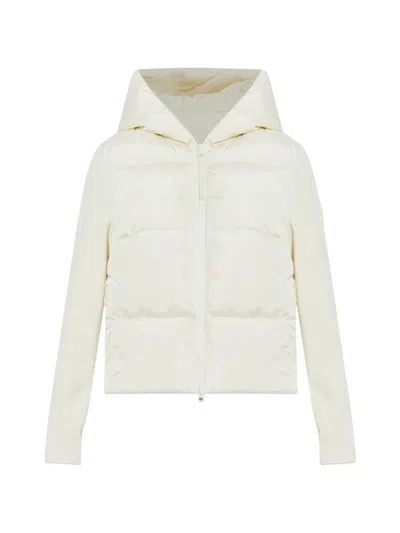 Canada Goose Hooded Puffer Jacket In Neutral